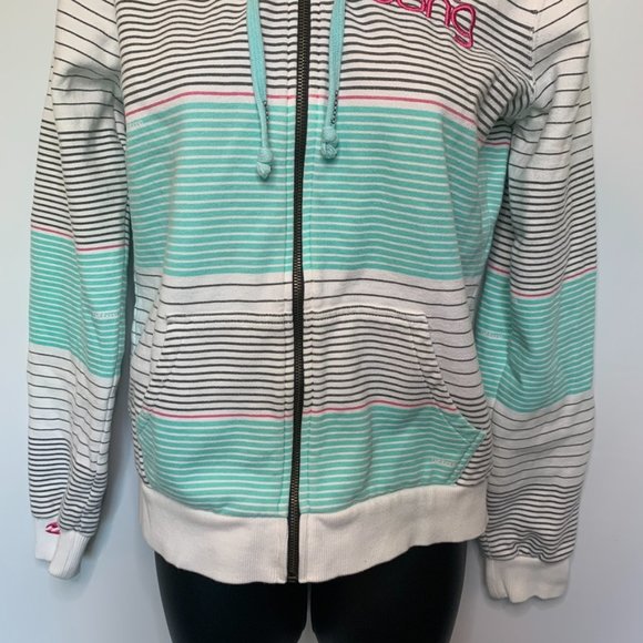Billa Bong Striped Full Zipper Hoodie - Picture 3 of 9